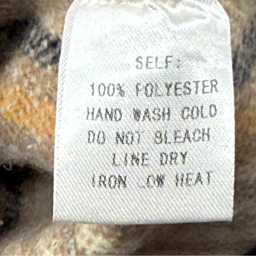 Fore Shacket Beige Plaid Fringe Button up Long Sleeve Pockets Western Women’s M - Picture 7 of 14